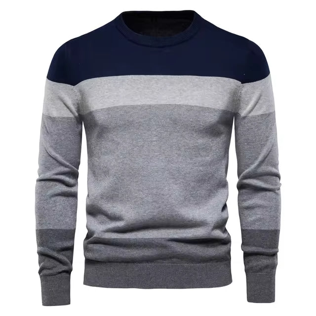 Suéter Masculino Listrado Slim Fit