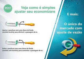 (Compre 1 Leve 2) Bloqueador De Ar Economizare - REDUZ Conta De Água 50% + Rosca de Brinde