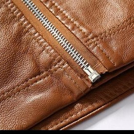 Jaqueta Masculina de Couro Marrom - Elegância e Durabilidade