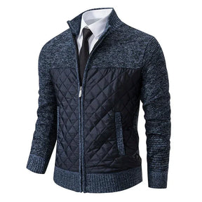 Jaqueta Masculina Patchwork - Cardigã Masculino - Outono/Inverno 2024