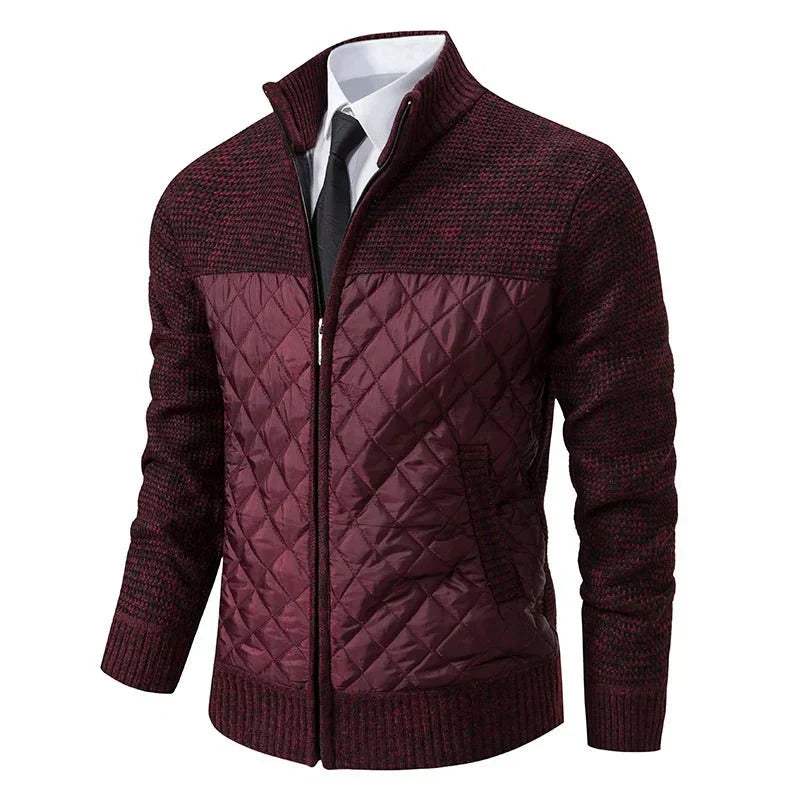 Jaqueta Masculina Patchwork - Cardigã Masculino - Outono/Inverno 2024
